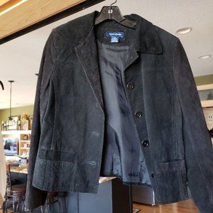 leather button up jacket